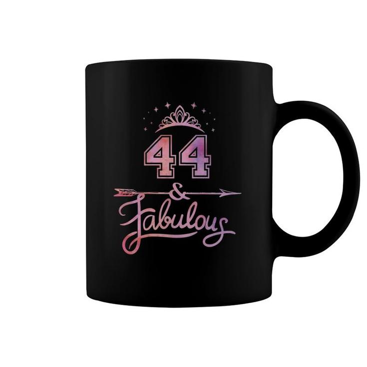 Women 44 Years Old And Fabulous Happy 44Th Birthday Coffee Mug