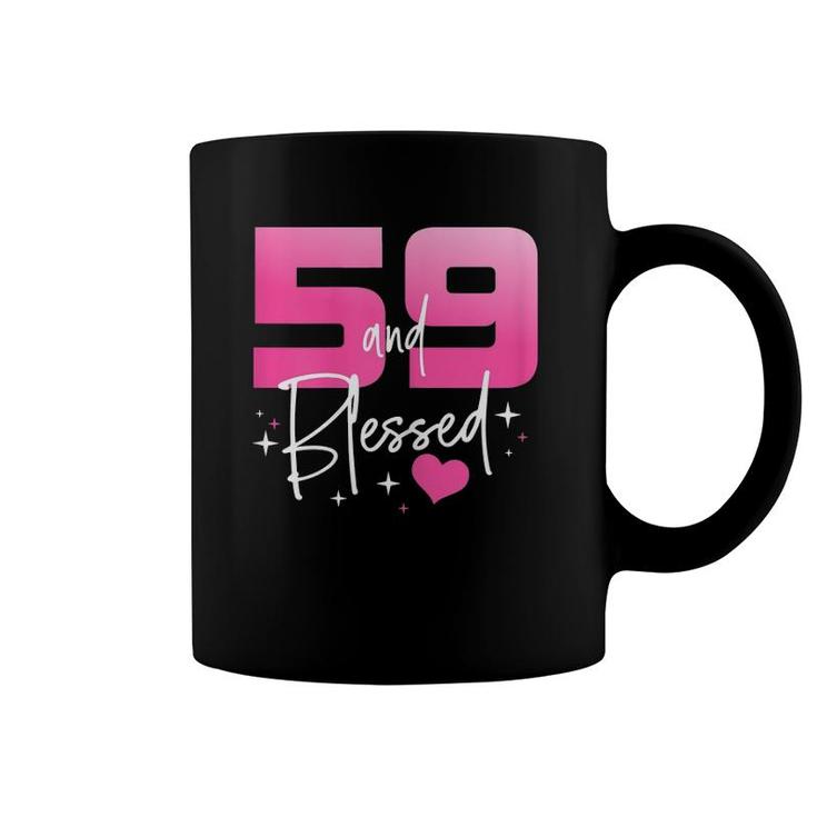 Womens 59 And Blessed Chapter 59 Years Old Gifts 59Th Birthday Gifts Coffee Mug