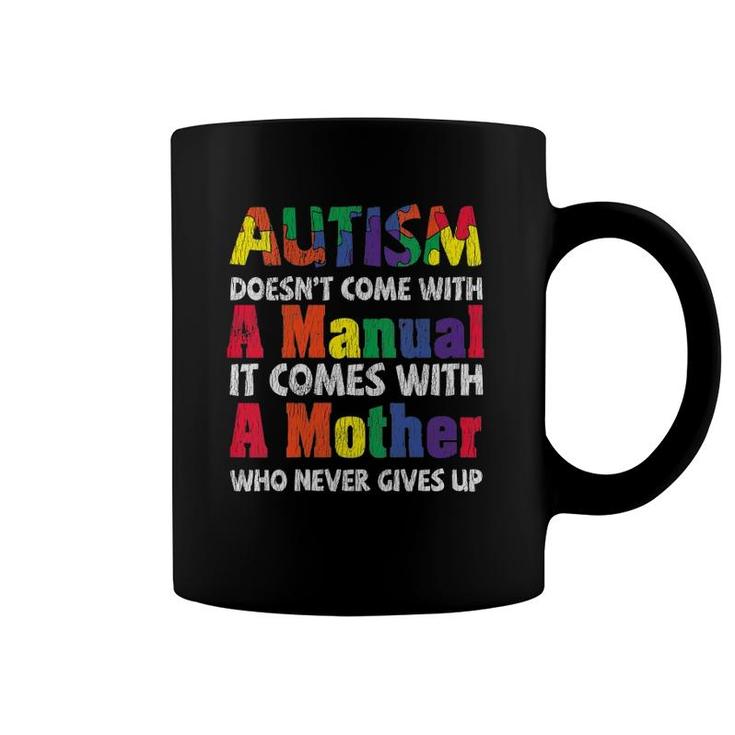 Womens Autism Awareness Proud Mom Mother Autistic Kids Awareness V-Neck Coffee Mug