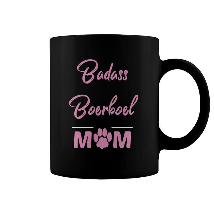 Womens Badass Boerboel Mom Funny Dog Lover V-Neck Coffee Mug