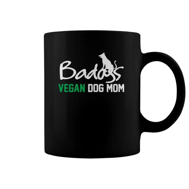 Womens Badass Vegan Dog Mom Gift For Her Womens Coffee Mug