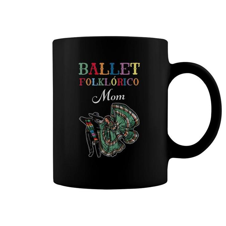 Womens Ballet Folklorico Mom V-Neck Coffee Mug