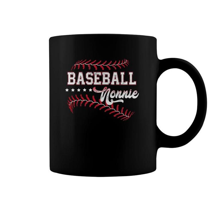 Womens Baseball Nonnie Funny Baseball Nonnie Mother's Day Gift Coffee Mug