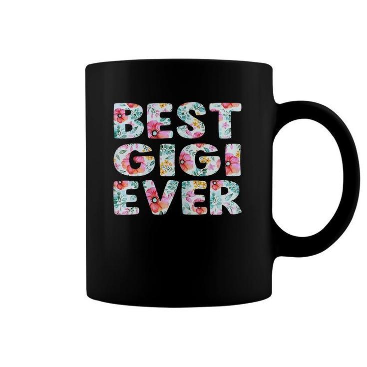 Womens Best Gigi Ever Mom Grandma Floral Mother's Day Coffee Mug