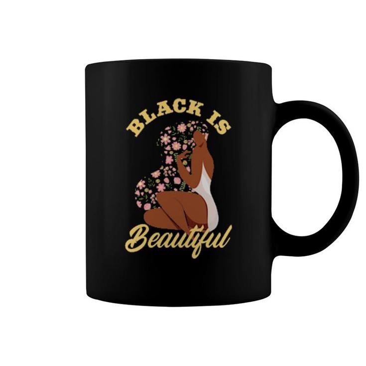 Womens Black Is Beautiful Melanin Queen Afro American  Coffee Mug