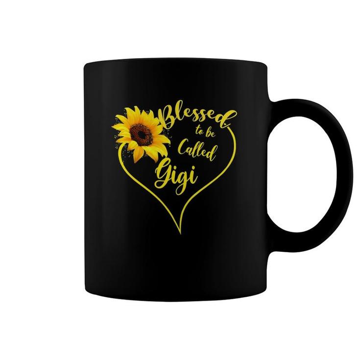 Womens Blessed To Be Called Gigi Sunflower Mother's Day Gift Coffee Mug