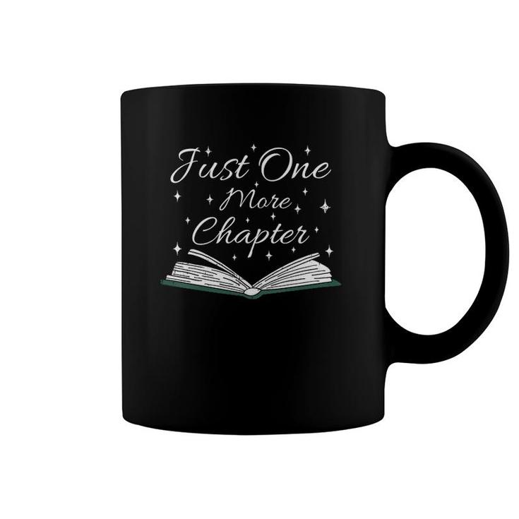 Womens Bookaholic Funny Saying About Books Just One More Chapter V-Neck Coffee Mug
