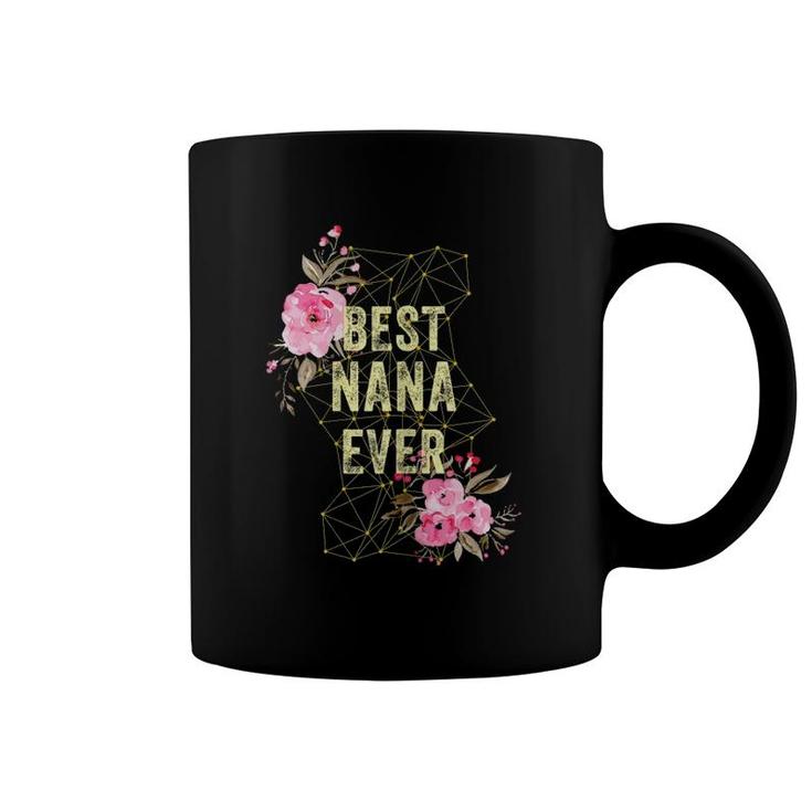 Womens Cute Best Nana Ever Costume Mothers Day Gift Grandma Coffee Mug