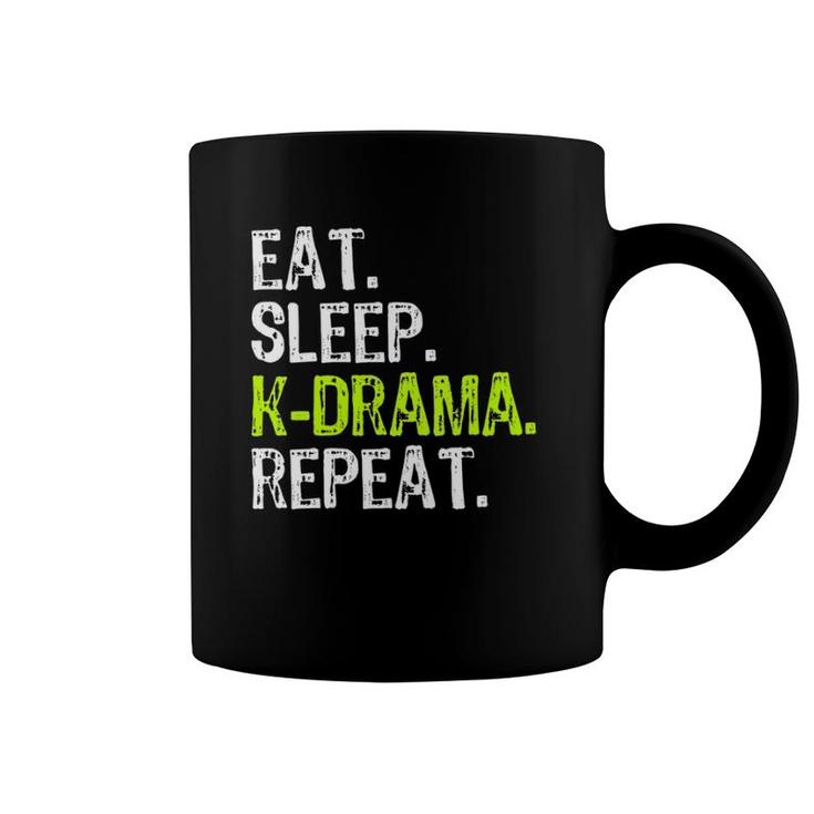 Womens Eat Sleep Kdrama Repeat Funny Korean Drama Cool Gift  Coffee Mug