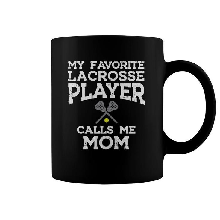 Womens Favorite Lacrosse Player Mom Cool Mothers Day Lax Mama Women Coffee Mug