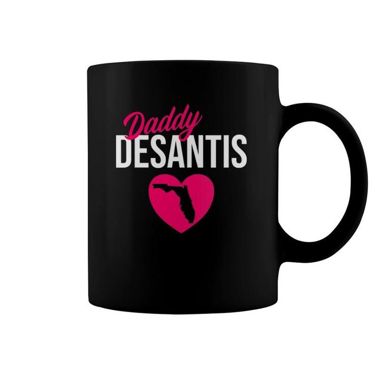 Womens Funny Daddy Desantis Governor Of Florida V-Neck Coffee Mug