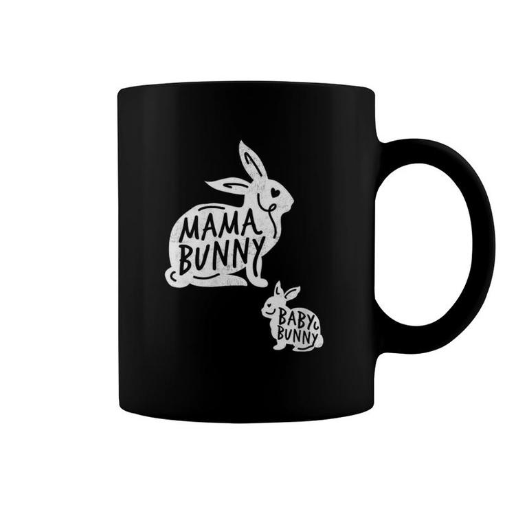 Womens Funny Mama Bunny Baby Bunny Gift Idea Fun Gift Design Coffee Mug