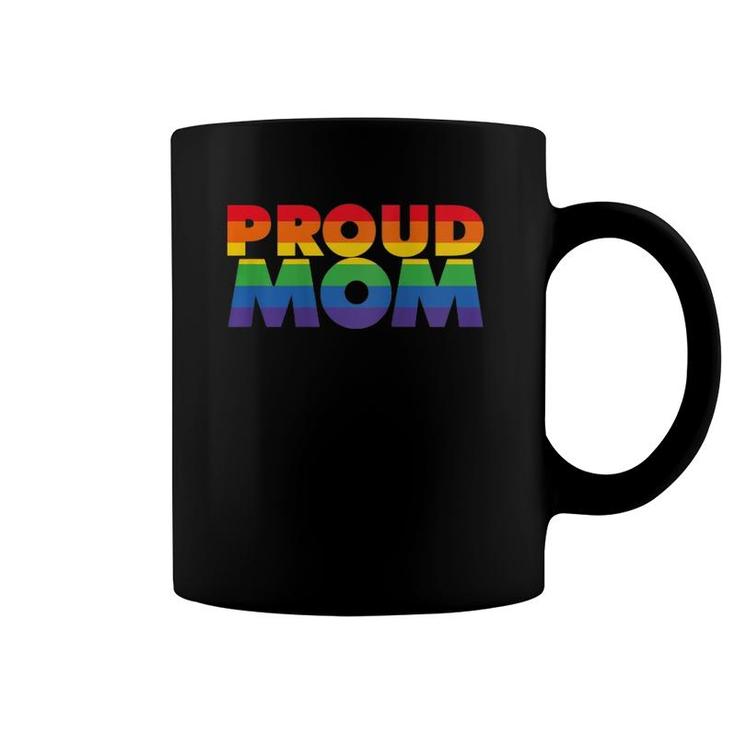 Womens Gay Pride  Proud Mom Lgbt Parent Father's Day Raglan Baseball Tee Coffee Mug