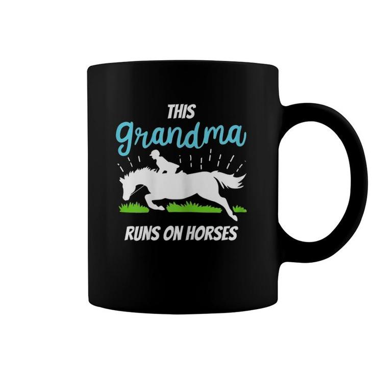 Womens Horse Riding Grandma Gift Funny Horse Lovers Grandmother Coffee Mug