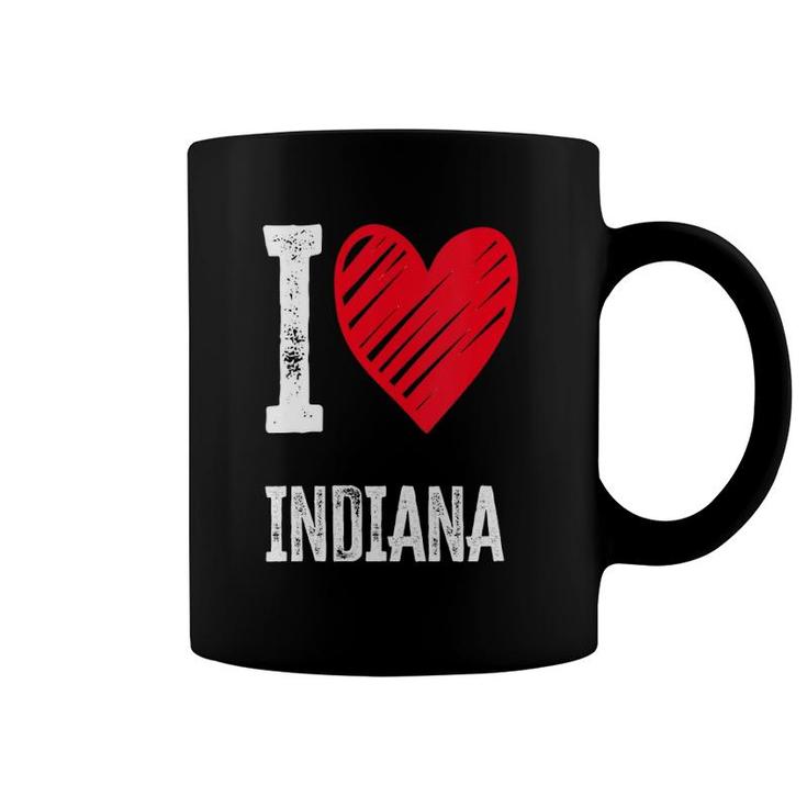 Womens I Love Indiana I Heart Indiana Tee Usa For In Lovers  Coffee Mug