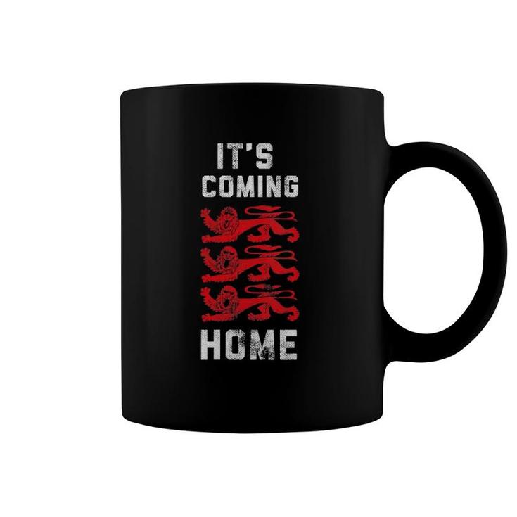 Womens It's Coming Home England Three Heraldic Lions V-Neck Coffee Mug