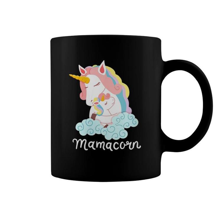 Womens Mamacorn Adorable Unicorn Mom Magical Mother's Day Costume Coffee Mug