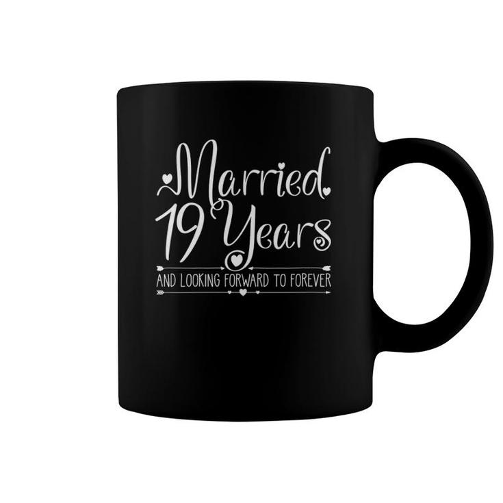 Womens Married 19 Years Wedding Anniversary Gift For Her & Couples Coffee Mug