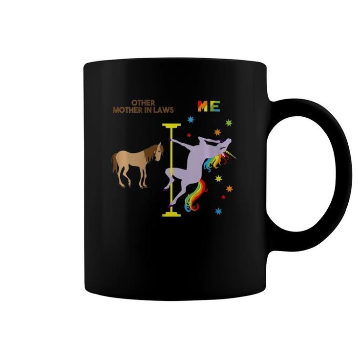 Womens Mother In Law Unicorn  Funny Rainbow Gifts For Mom Coffee Mug