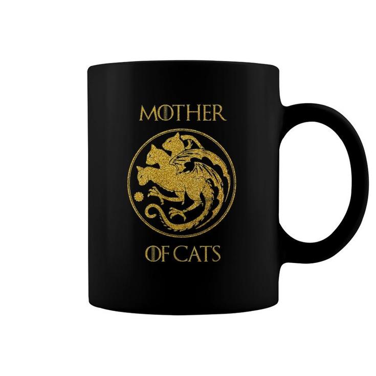 Womens Mother Of Cats  Cat Mom Gift  Coffee Mug