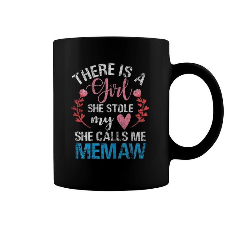 Womens Mother's Day Girl She Calls Me Memaw Grandma Coffee Mug