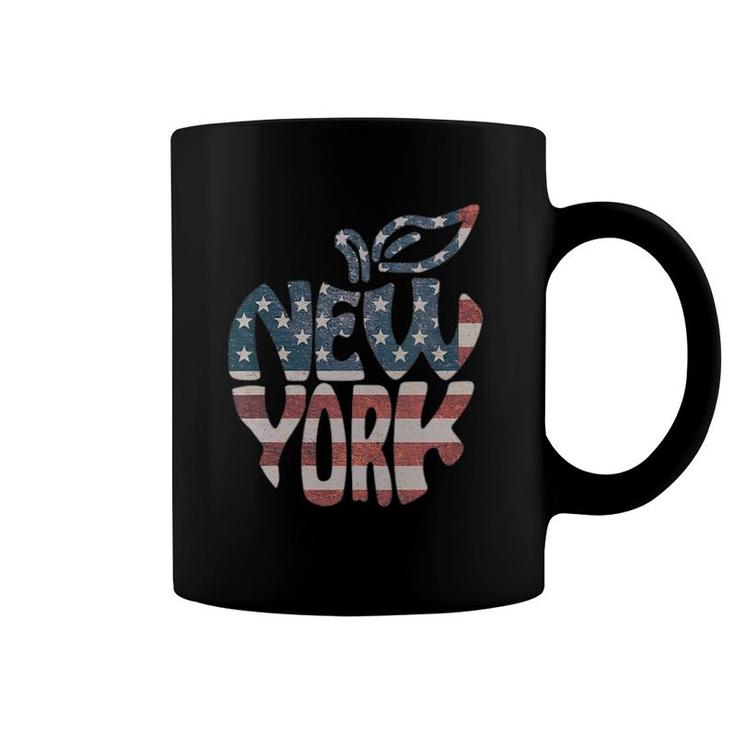 Womens Patriotic I Love New York Nyc Big Apple 4Th Of July Gift V-Neck Coffee Mug