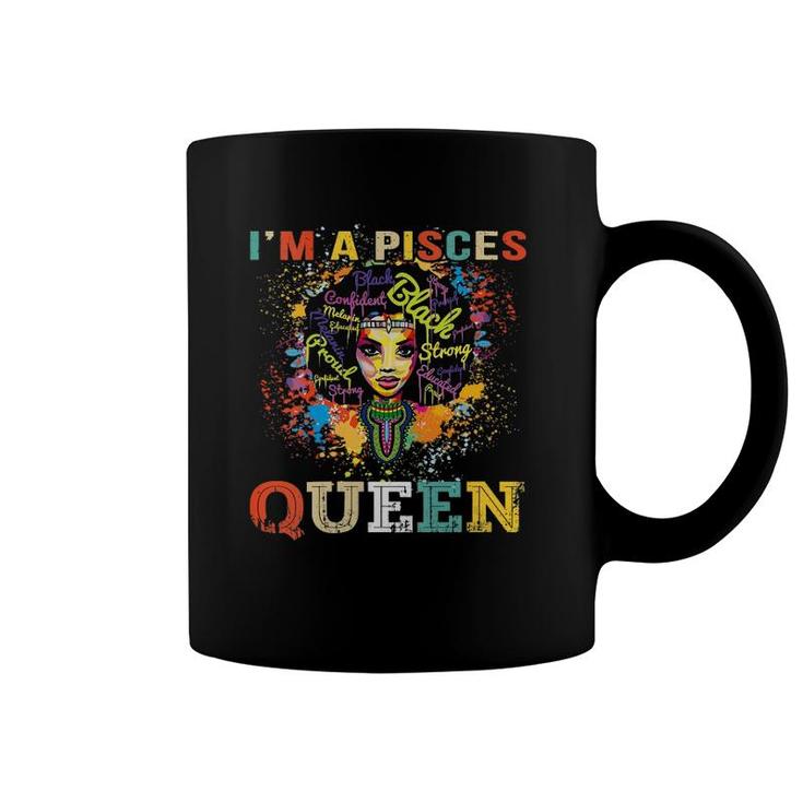 Womens Pisces Birthday S For Women February March Queen Gifts V-Neck Coffee Mug