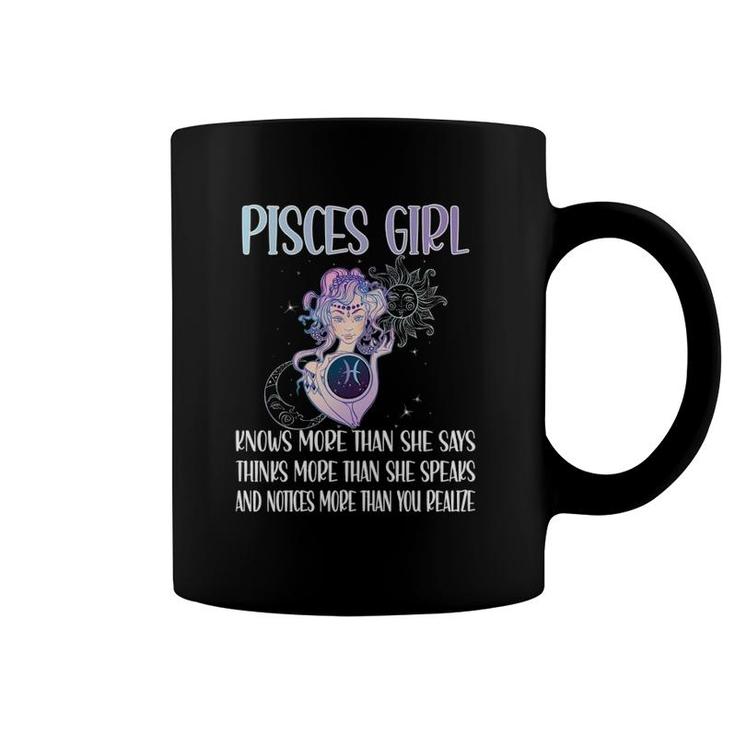Womens Pisces Zodiac Sign Girl Pisces Horoscope Astrology Coffee Mug