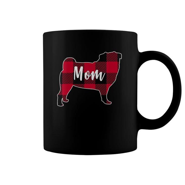Womens Pug Mom Pug Christmas Coffee Mug