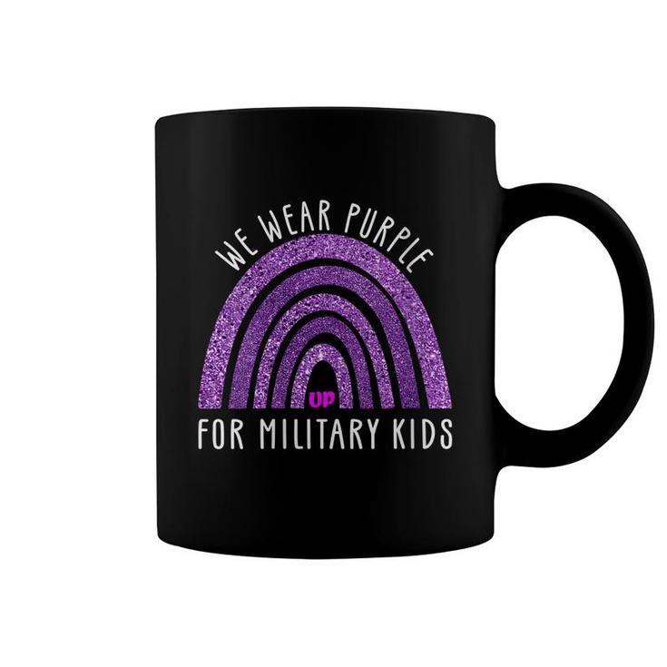 Womens Purple Up For Military Kids - Month Of The Military Child  Coffee Mug