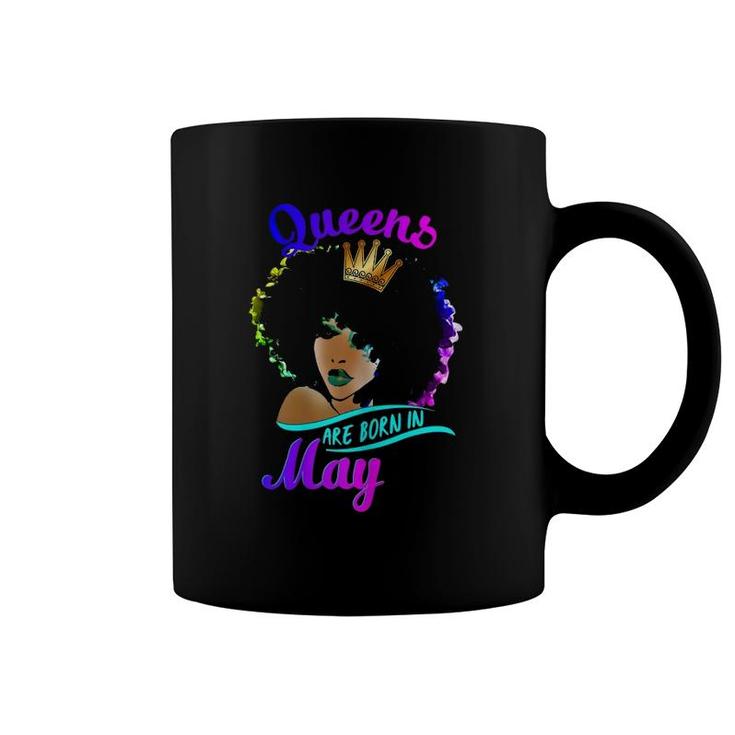 Womens Queens Are Born In Mayblack Women Taurus Birthday Coffee Mug Womens Queens Are Born In Mayblack Women Taurus Birthday Coffee Mug