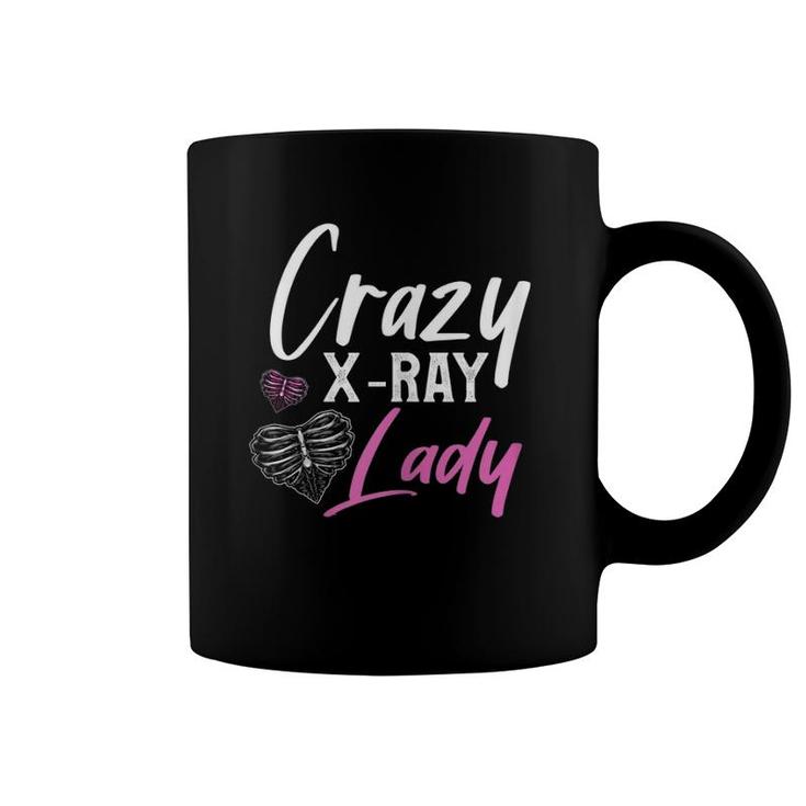 Womens Rad Tech Funny Crazy X-Ray Lady Radiology Gift Coffee Mug