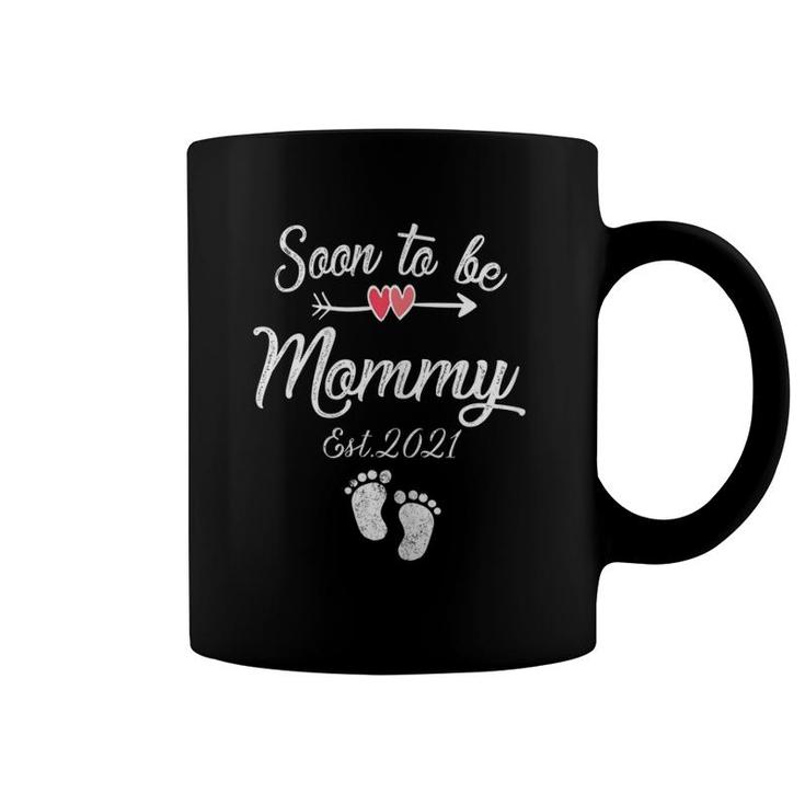 Womens Soon To Be Mommy Mother's Day For Mom Pregnancy Babyfoot Coffee Mug
