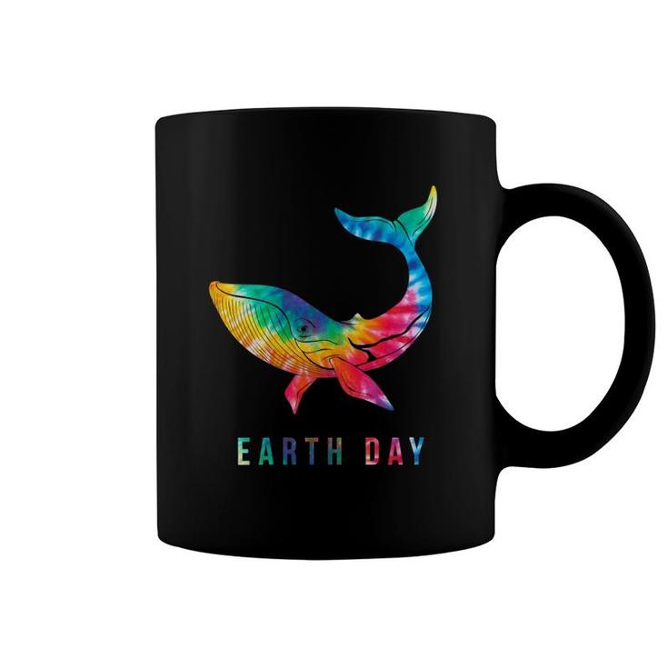 Womens Tie Dye Whale Lover Earth Day 2022 Costume Environmental  Coffee Mug