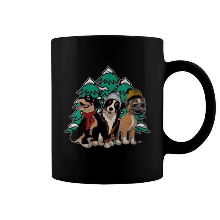 Womens Winter Dogs Boxer Bernese Mountain Rottweiler Cute Dog  Coffee Mug