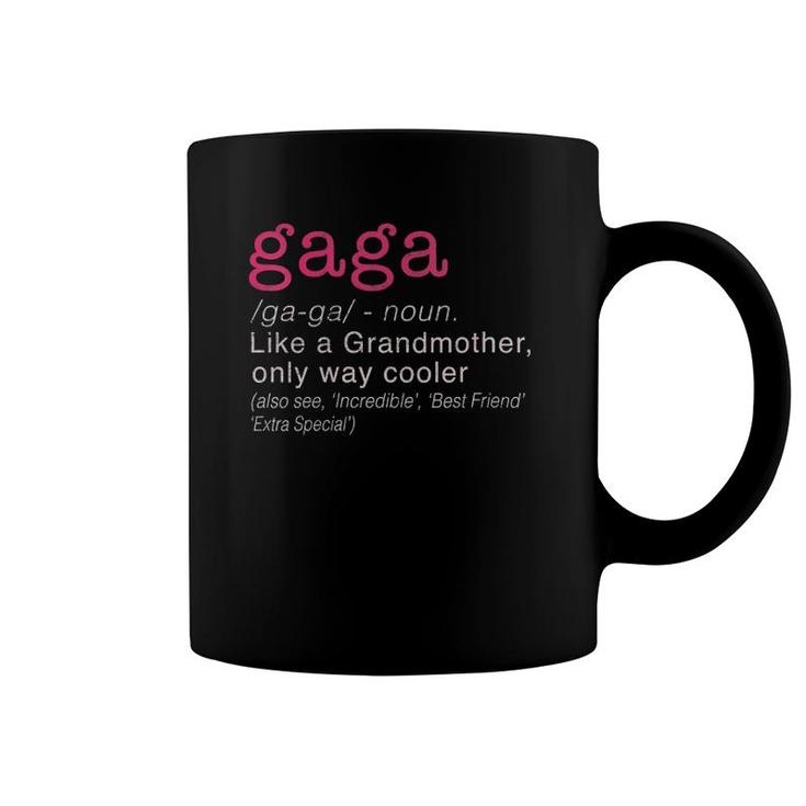 Womens Women's Gaga Grandmother Only Way Cooler V-Neck Coffee Mug