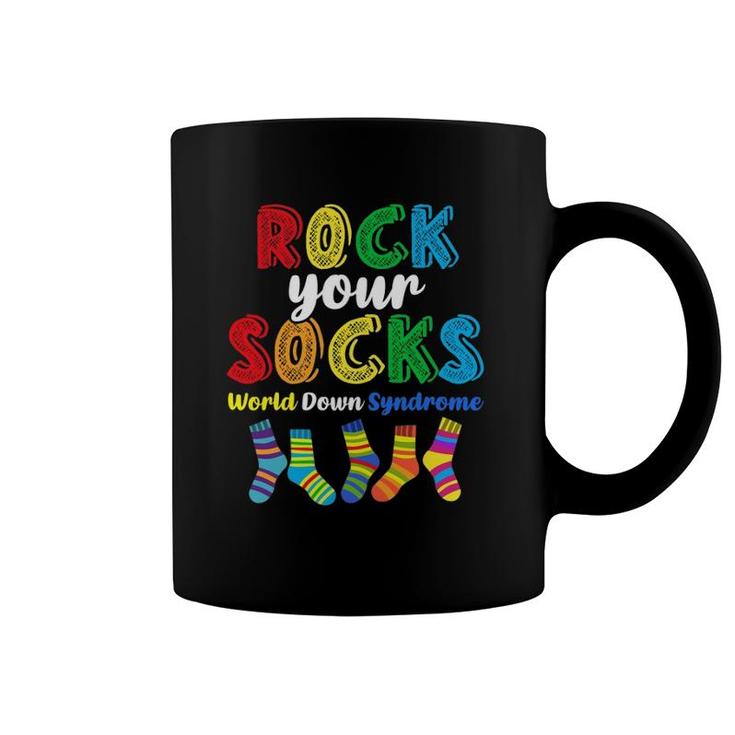 World Down Syndrome Rock Your Socks Awareness Ds Month Coffee Mug