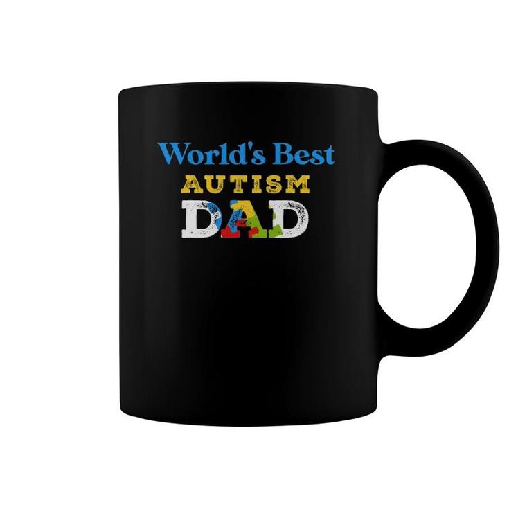 World's Best Autism Dad Cool Dad Autism Coffee Mug