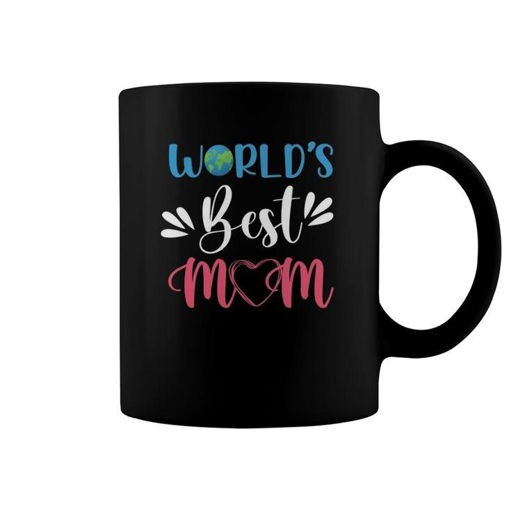 World's Best Mom Mother's Day Heart Earth Ver3 Coffee Mug
