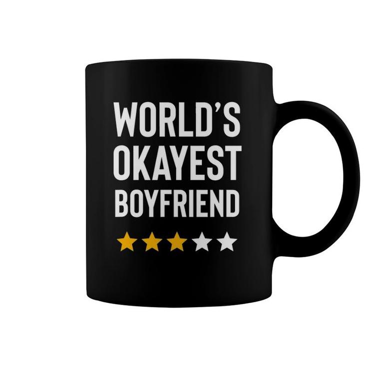 World's Okayest Boyfriend Funny Birthday Christmas Gag Gift Coffee Mug