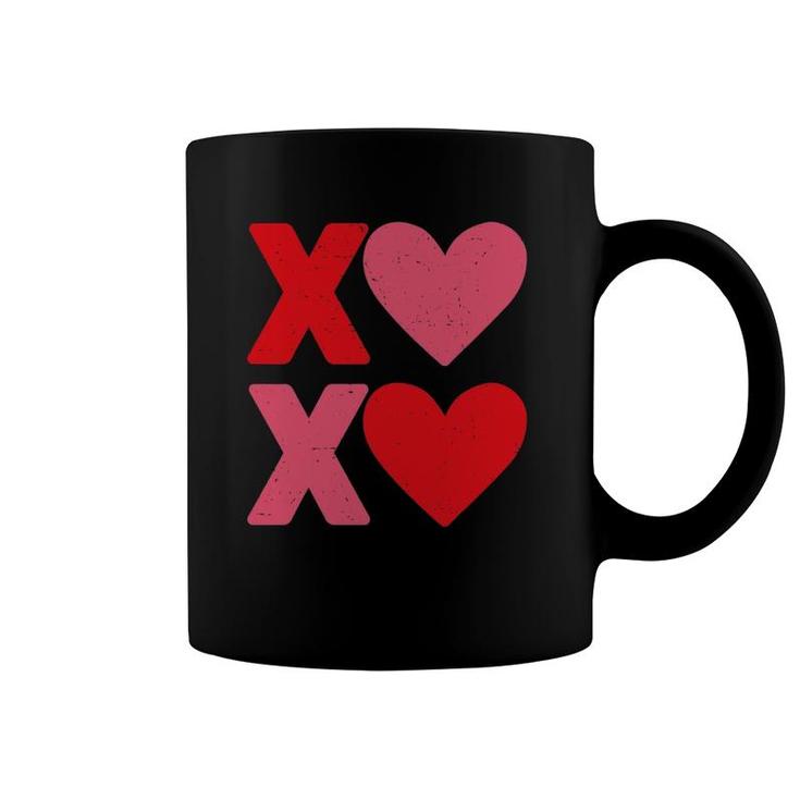 Xoxo Hearts Hugs And Kisses Funny Valentine's Day Boys Girls Boyfriend Girlfriend Coffee Mug