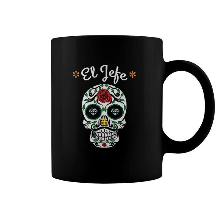 Yo Soy El Jefe Dia De Los Muertos Day Of The Dead For Men Art Coffee Mug