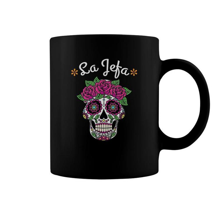 Yo Soy La Jefa Dia De Los Muertos Day Of The Dead For Women Gift Coffee Mug
