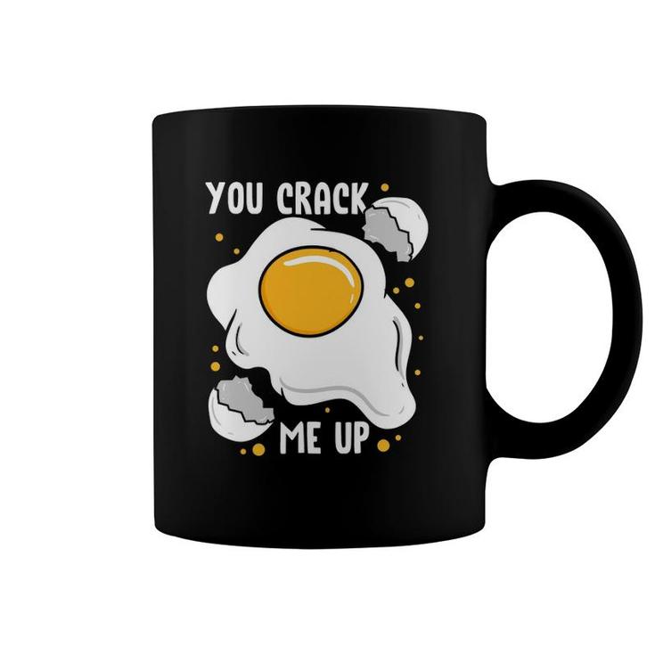 You Crack Me Up Sunny Side Fried Egg Hunter Eggs Hunt Farmer Coffee Mug