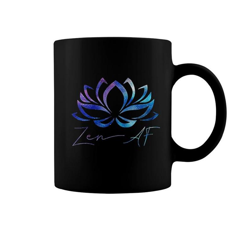 Zen Af Lotus Flower Funny Gift Yoga Coffee Mug