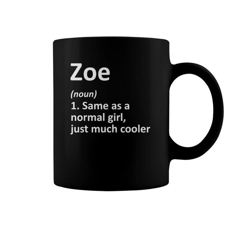 Zoe Definition Personalized Name Funny Birthday Gift Idea Coffee Mug