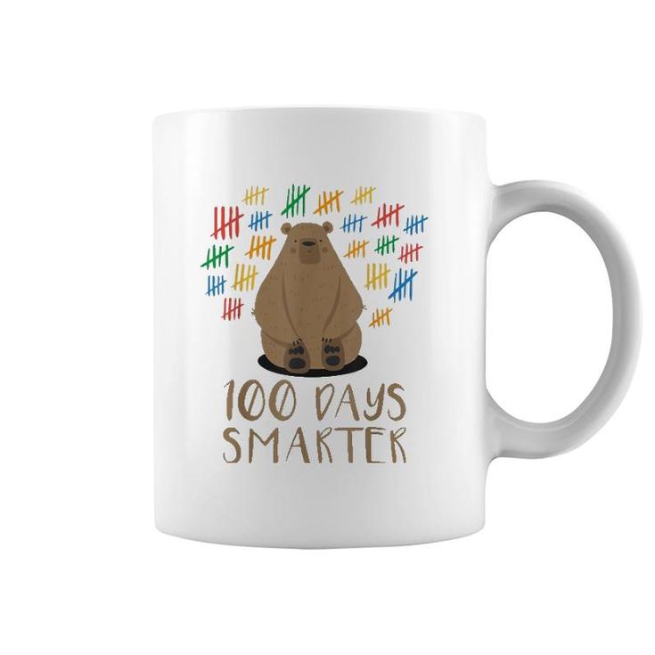 100 Days Of School Bear 100 Days Smarter Tee Coffee Mug