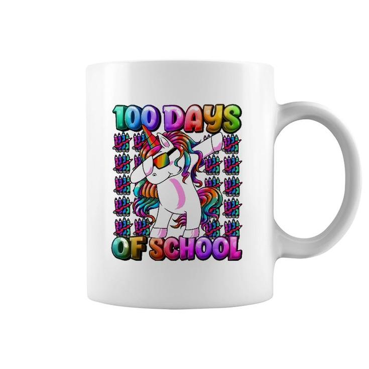 100 Days Of School Unicorn 100 Days Smarter 100Th Day Coffee Mug