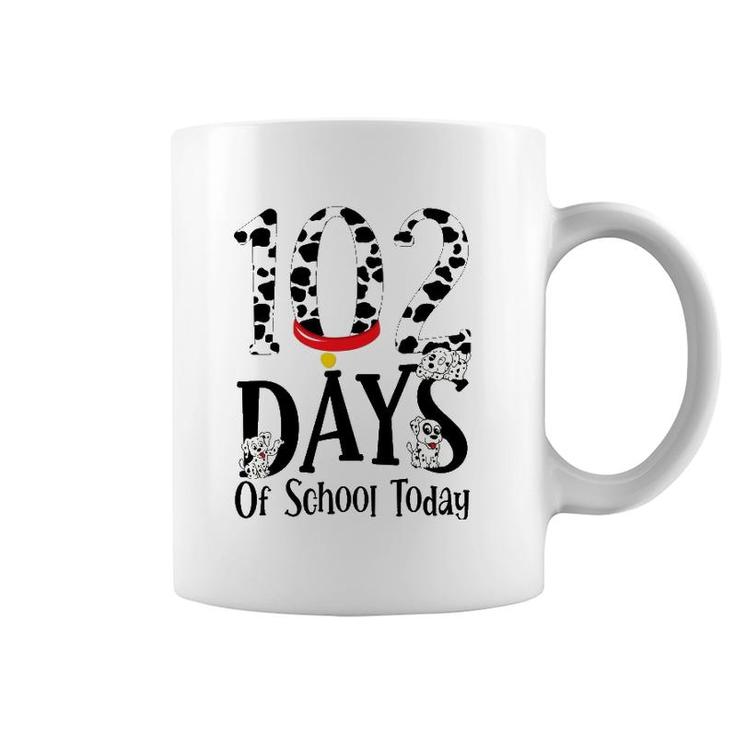 102 Days Of School Today Dalmatian Dog Boys Girls Kids Coffee Mug