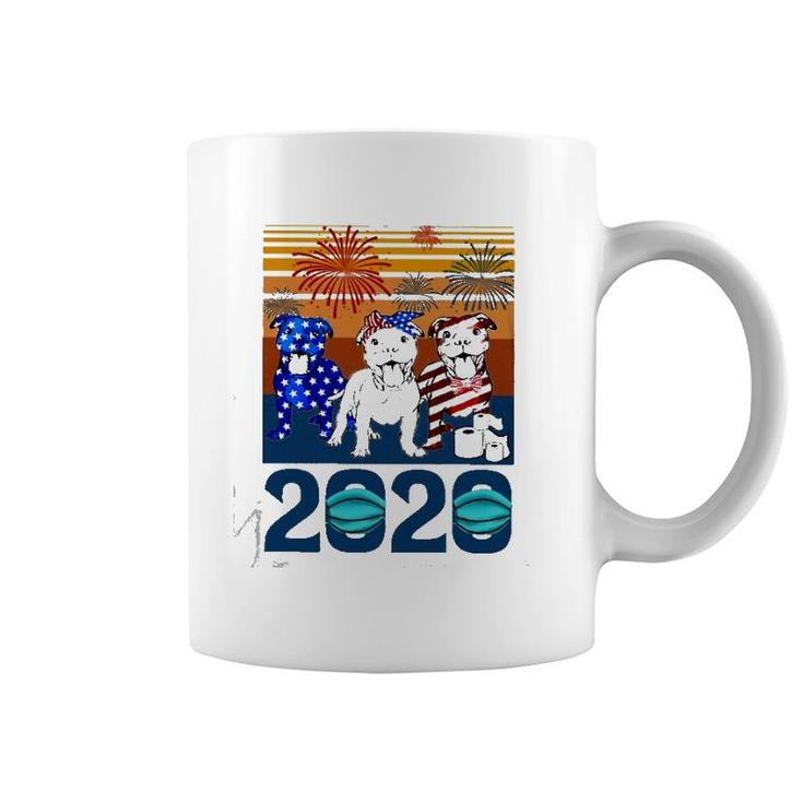 2020 Colorful Pitbull Vintage Version Coffee Mug